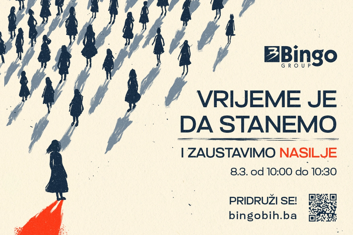 Iz Binga najavljuju: 8.3. naših 230 trgovina će, od 10:00 do 10:30,  stati sa radom