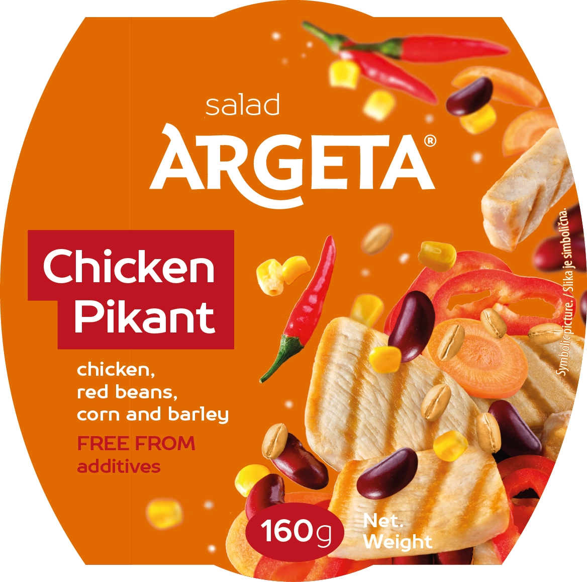 Argeta Salad Chicken Pikant 160 Facing