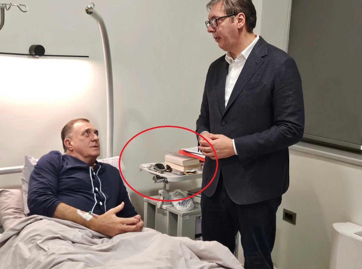 Vukanoviću zapeo čudan detalj za oko na slici Dodika i Vučića: Šta će mu sunčane naočare u bolnici!?