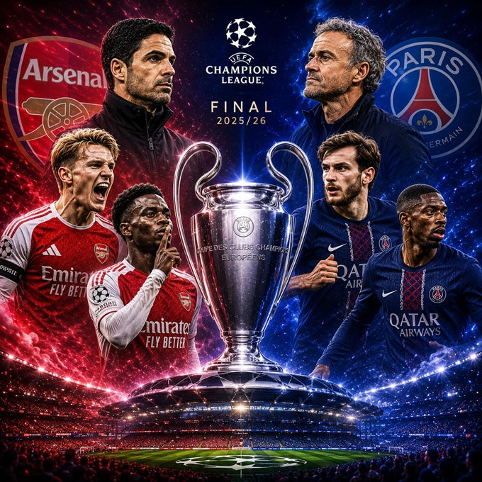 Večeras finale Lige prvaka: Čvrsti Arsenal ili razigrani PSG