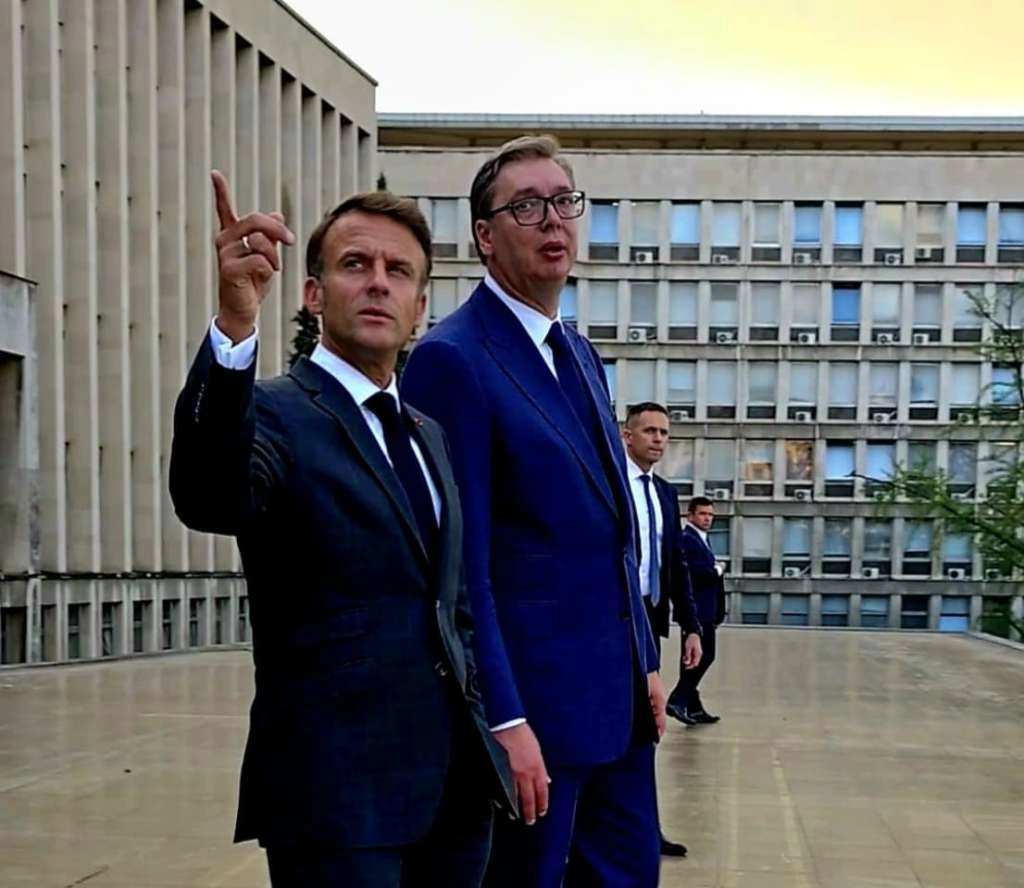 Francuski predsjednik Emmanuel Macron u travnju u posjetu Srbiji