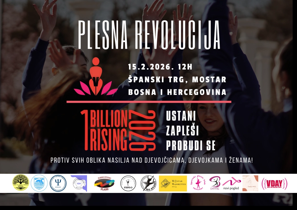 Plesna revolucija u Mostaru u sklopu kampanje 'Jedna milijarda ustaje'