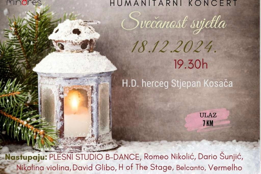 Humanitarni koncert u sklopu manifestacije 'Betlehemsko svjetlo'