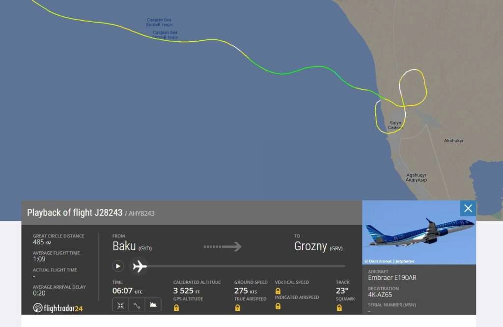 Azerbejdžanski putnički avion srušio se u blizini grada Aktau u Kazahstanu