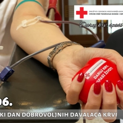Crveni križ FBiH obilježava Svjetski dan dobrovoljnih davalaca krvi