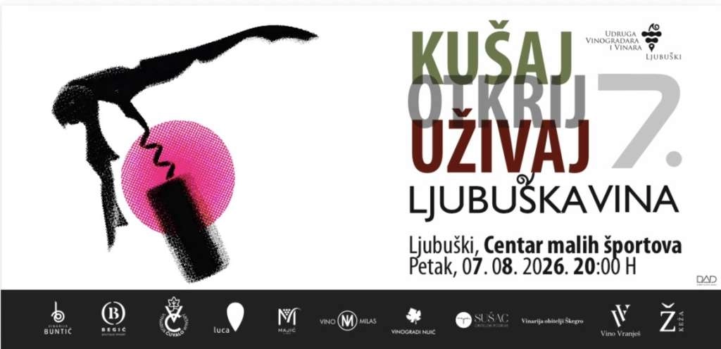 Sedmo izdanje manifestacije 'Kušaj ljubuška vina' donosi vrhunska vina, gastronomiju i glazbu